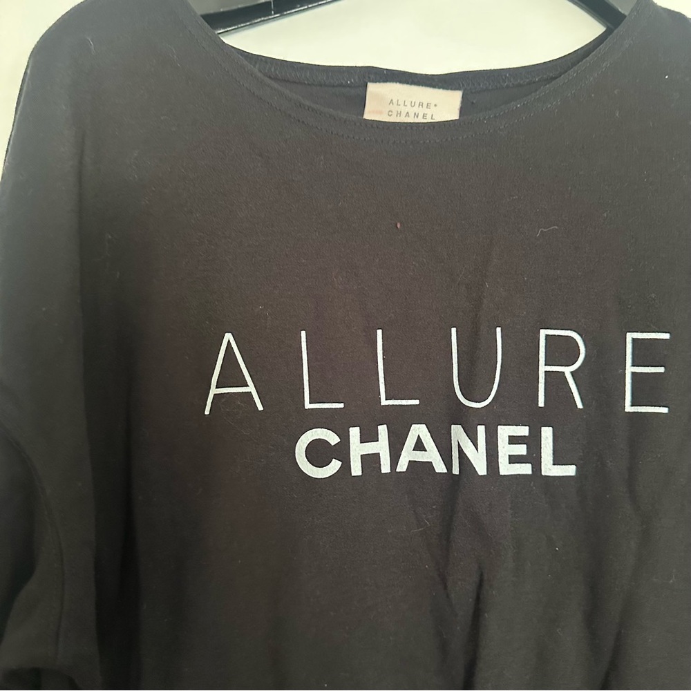 CHANEL Black Long Sleeve Tee